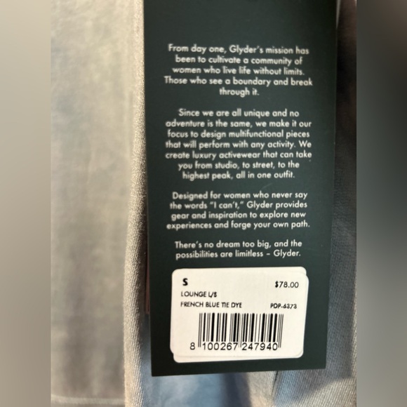 NWT Glyder Lounge Long Sleeve - Picture 6 of 8